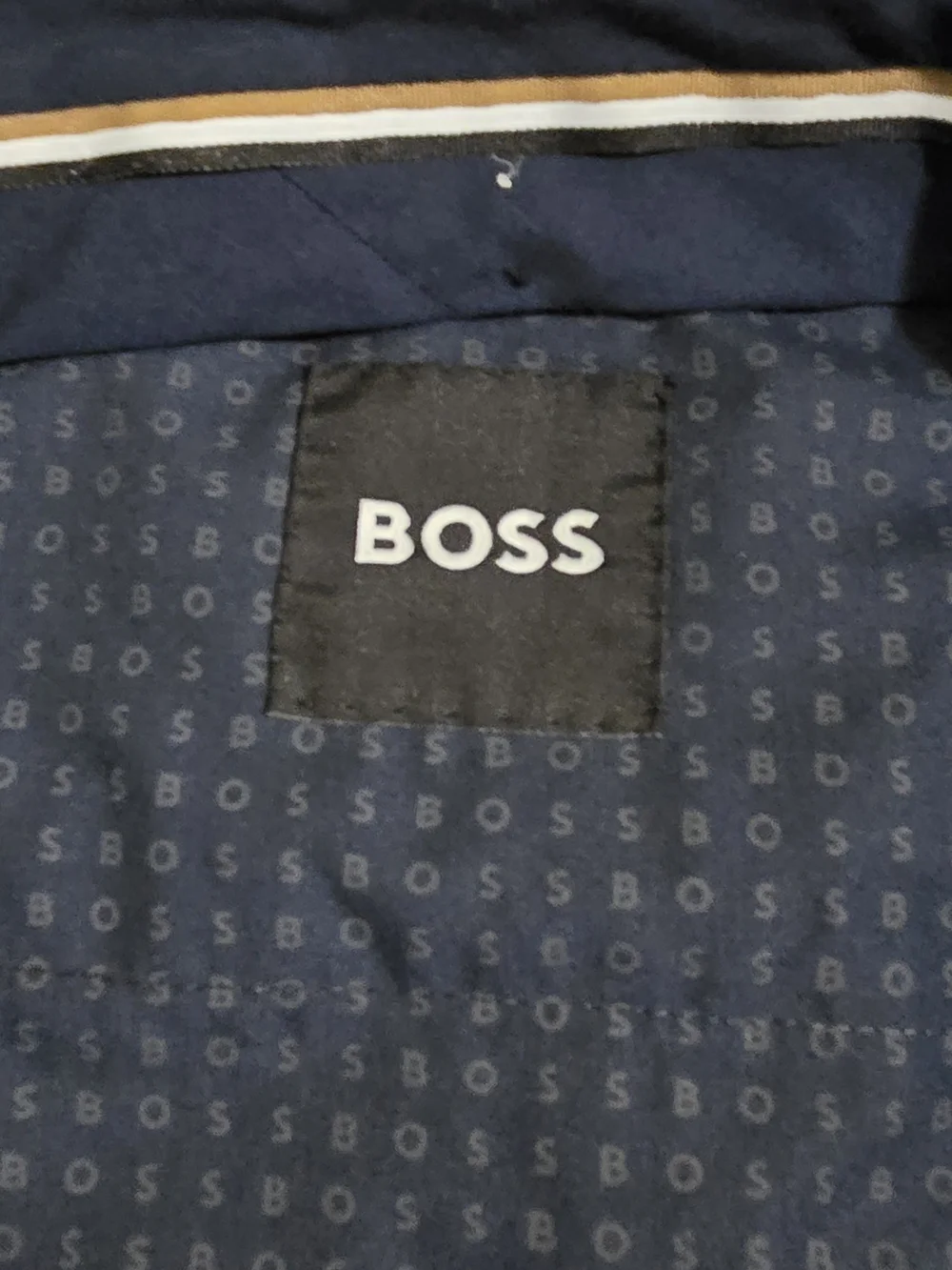BOSS Hugo Boss Men's Navy Dress Pants 40x29 Flat Front Career Business Trousers